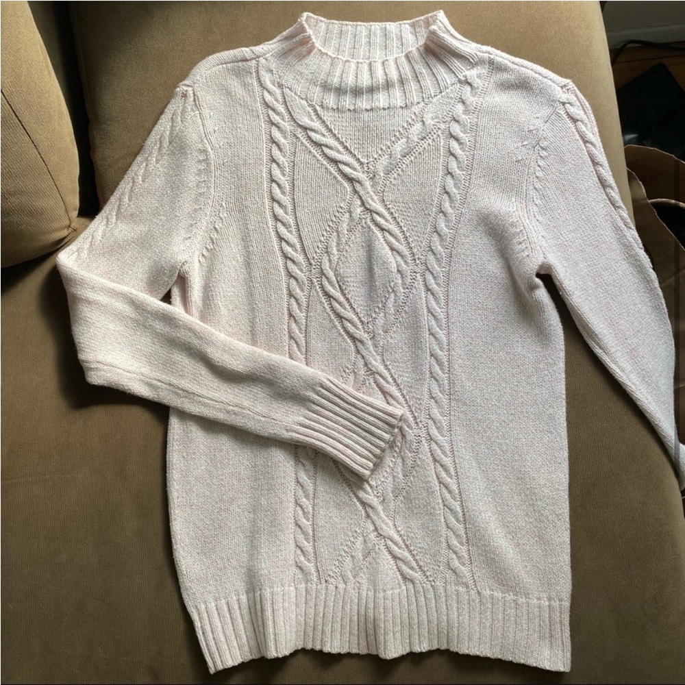 Liz Claiborne Blush Pink Turtleneck - Picture 4 of 6